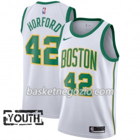 Canotte Bambino Boston Celtics Al Horford 42 2018-19 Nike City Edition Bianco Swingman